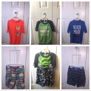 SWIMSUIT BUNDLE-BOYS SIZE 6/7- 3 SWIMSUITS